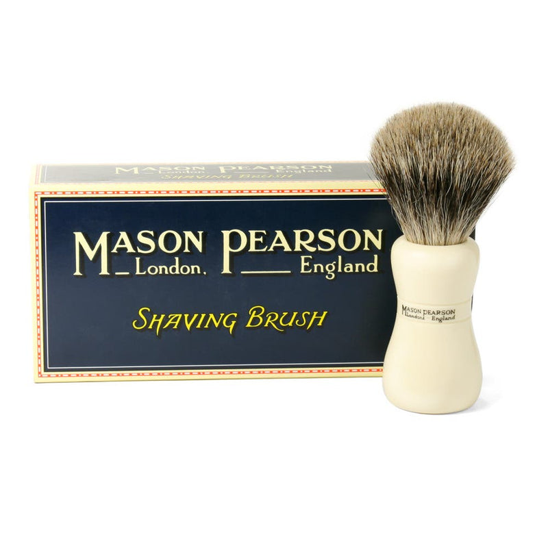 The Mason Pearson Super Badger Bristle Shaving Brush is a masterpiece of British craftsmanship — handmade in England since the 19th century using ultra-soft badger belly hair for an unrivalled lathering experience.
