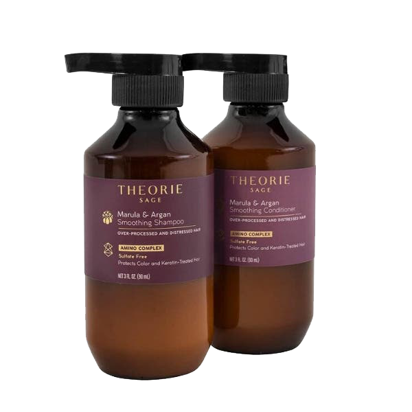 Theorie Marula & Argan Smoothing Shampoo and Conditioner Travel Duo 90ml