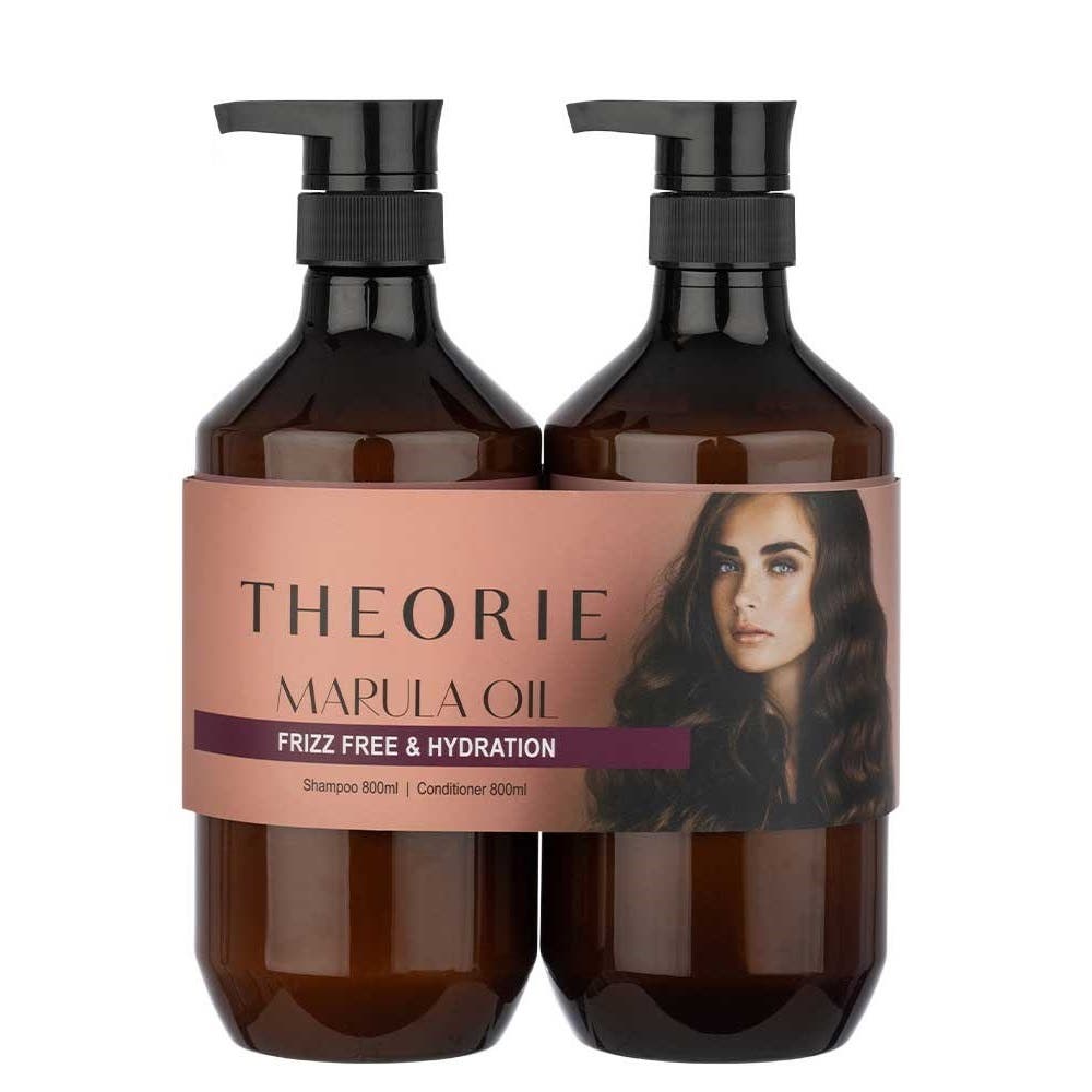 Theorie Marula Oil Frizz Free and Hydration Duo 800ml