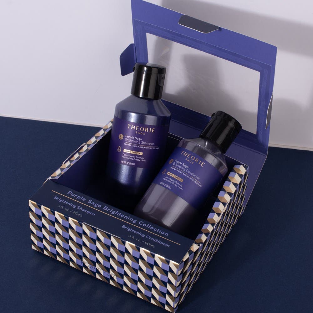 Theorie Purple Sage Brightening Shampoo and Conditioner Travel Duo 90ml