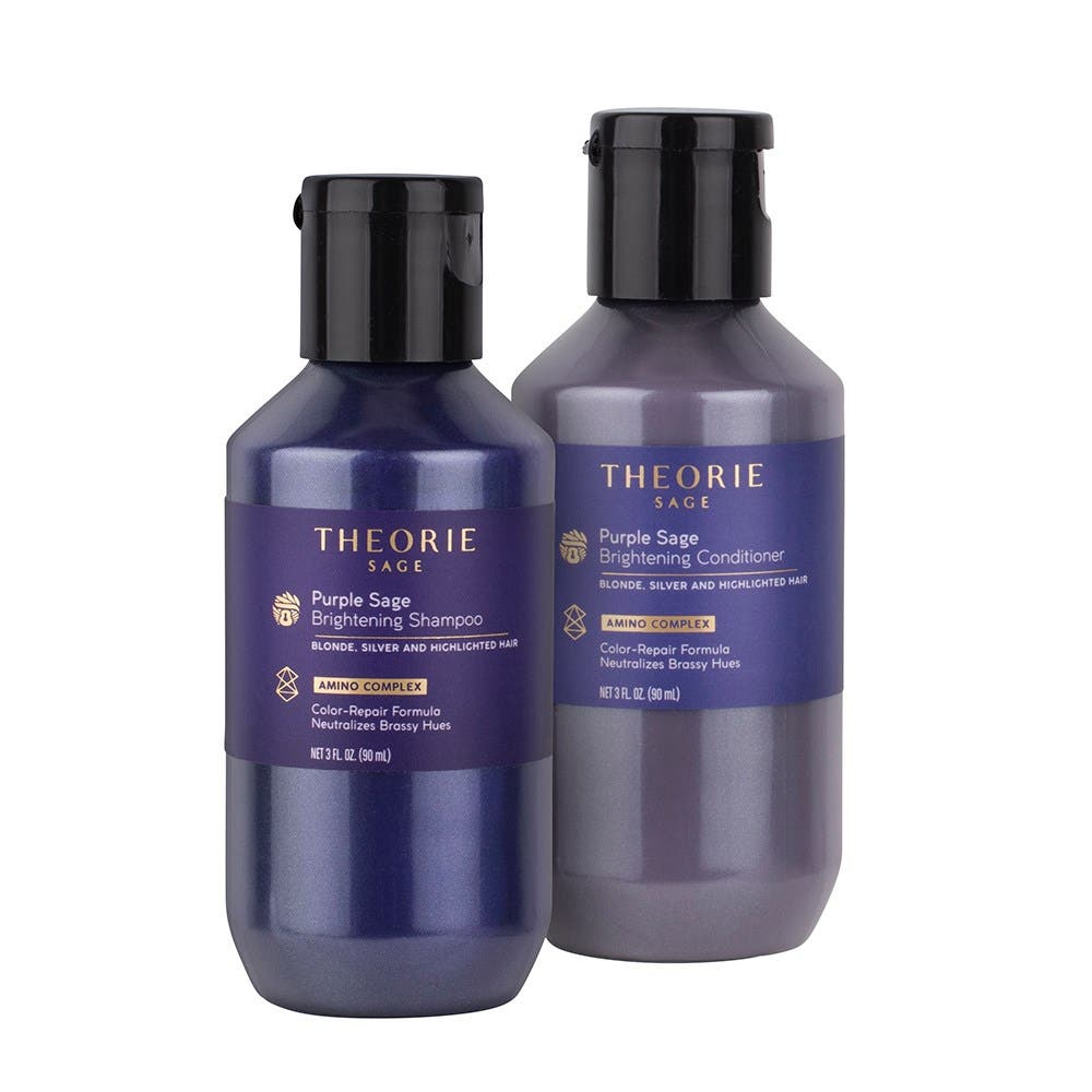 Theorie Purple Sage Brightening Shampoo and Conditioner Travel Duo 90ml