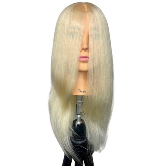 Tiana SSS 100% Human Hair Mannequin Head Light Blonde #60 18" 45cm