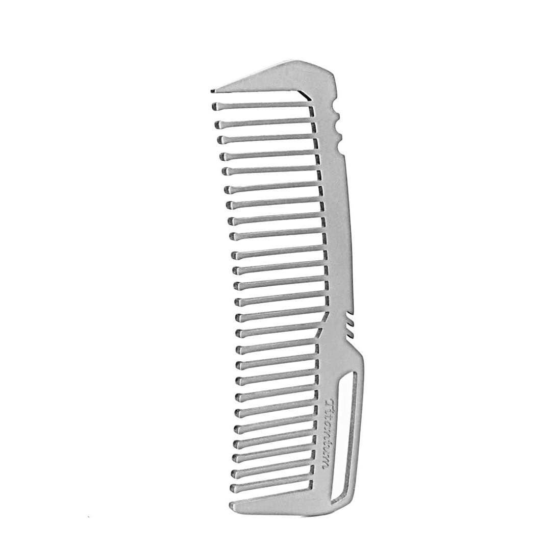 Titanium Alloy Lightweight Men Hair/ Beard/ Moustache Pocket Comb
