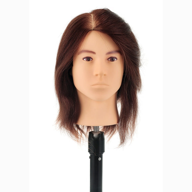 Tony SSS 100% Human Hair Mannequin Head Male Hairdressing