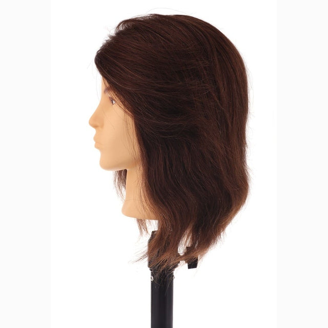 Tony SSS 100% Human Hair Mannequin Head Male Hairdressing