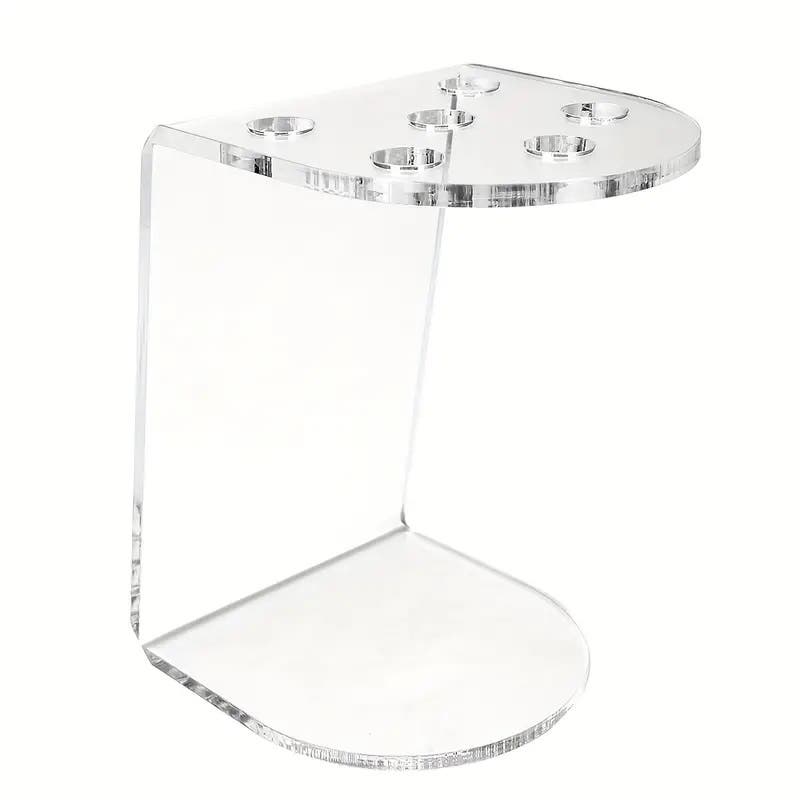 Transparent Self Standing Scissors Holder/Display Rack Salon - 6 Holes
