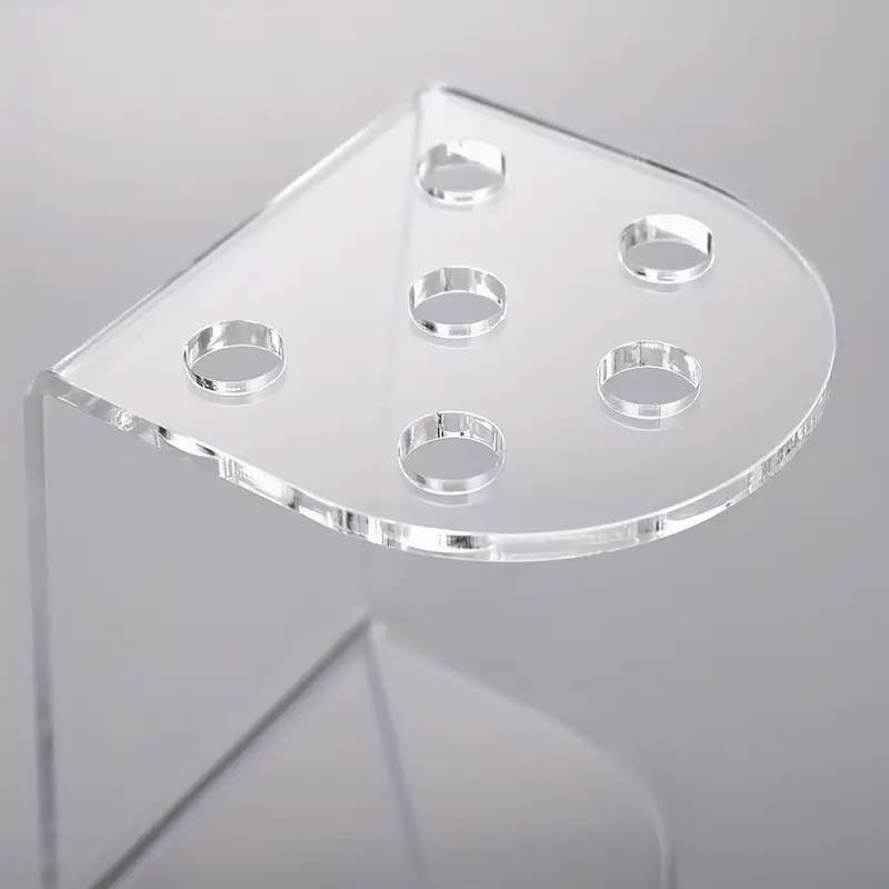 Transparent Self Standing Scissors Holder/Display Rack Salon - 6 Holes