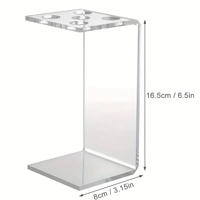Transparent Self Standing Scissors Holder/ Display Rack Salon - 5 Holes