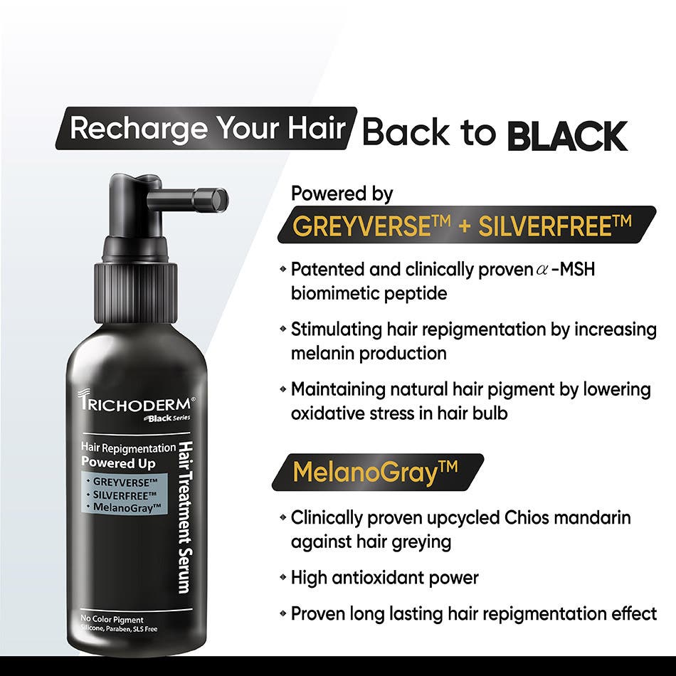 Trichoderm Black Series - Anti Grey MAX Hair Serum 60ml