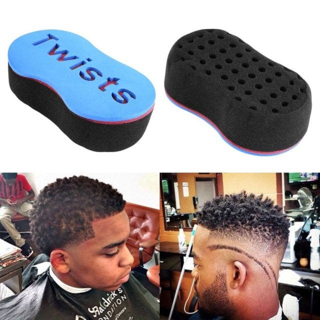 Twists Hair Sponge for Dreads and Afro Hair - Blue