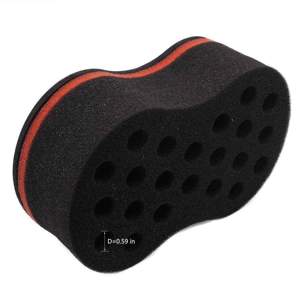 Twists Hair Sponge for Dreads and Afro Hair - Black