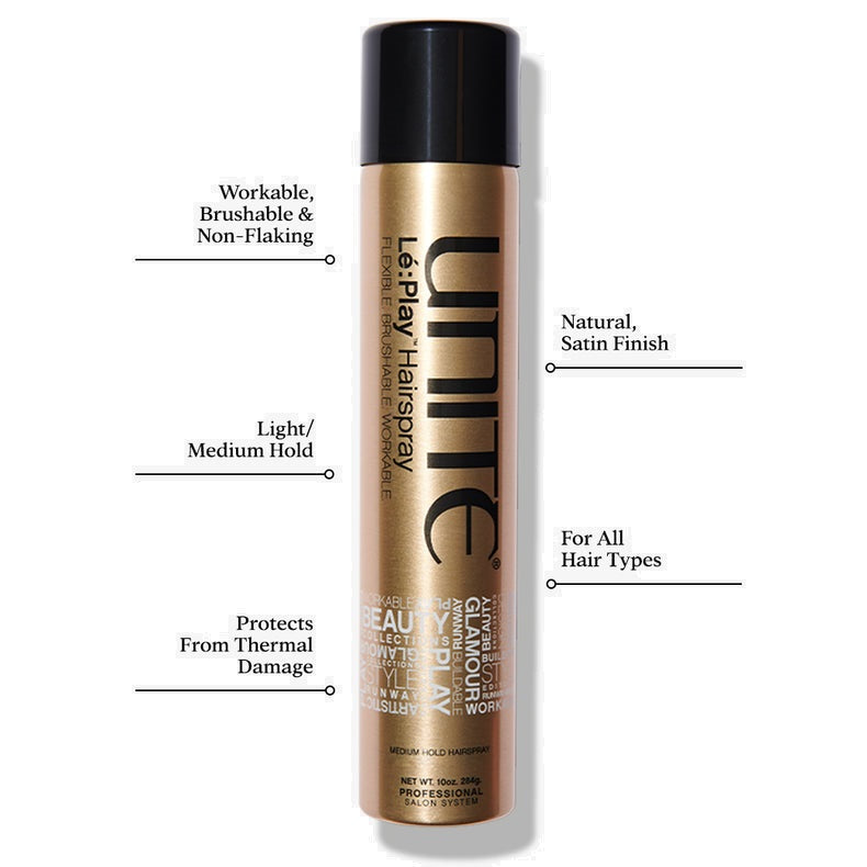 UNITE Le:Play Medium Hold Hairspray 284g