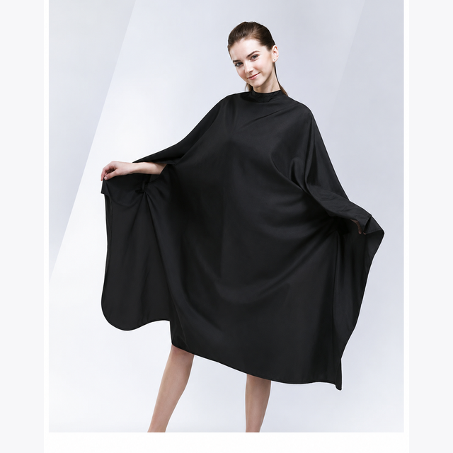 WAHL Professional Processing Cape 3030A with Arm Holes Chemical & Bleach Resistant Salon Colouring Cape Black