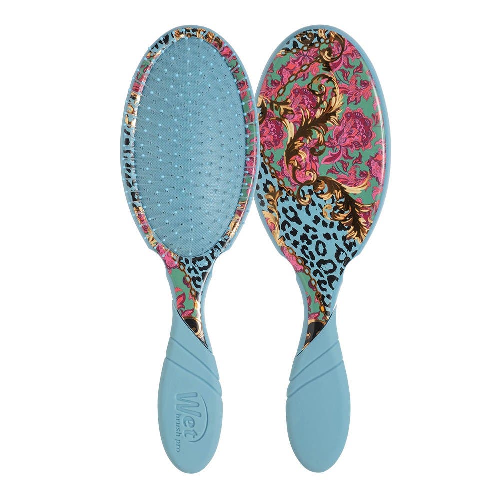 WetBrush Pro Detangler Floral Safari - Blue