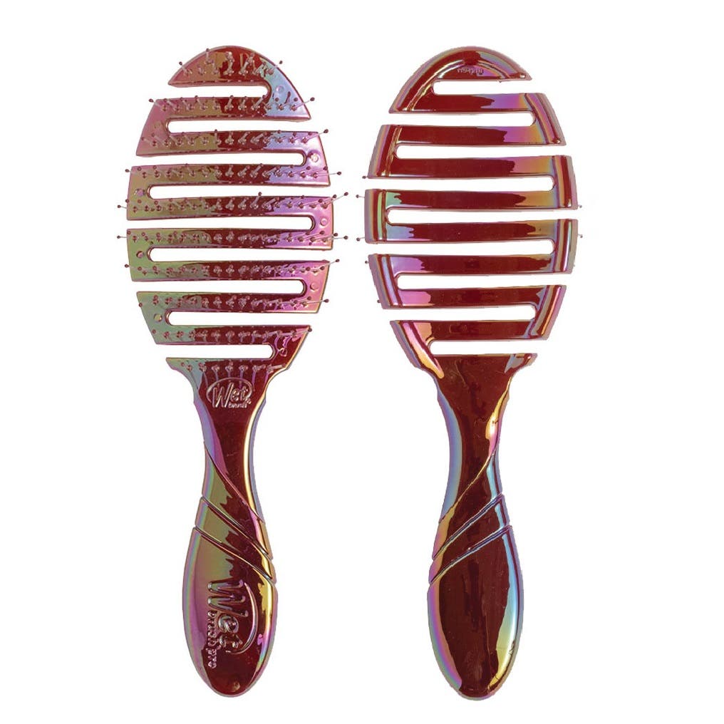 WetBrush Pro Flex Dry Detangler Iridescence Icon/Holographic - Cherry
