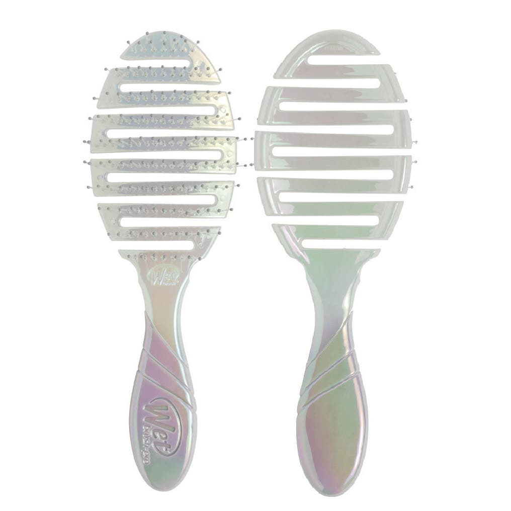 WetBrush Pro Flex Dry Detangler Iridescence Icon/Holographic - Silver