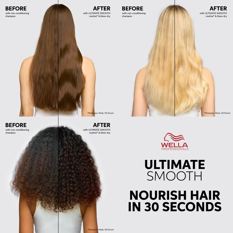 Wella Professionals Ultimate Smooth Nourish Trio Kit 250ml Shampoo, 150ml Mask and 30ml Serum