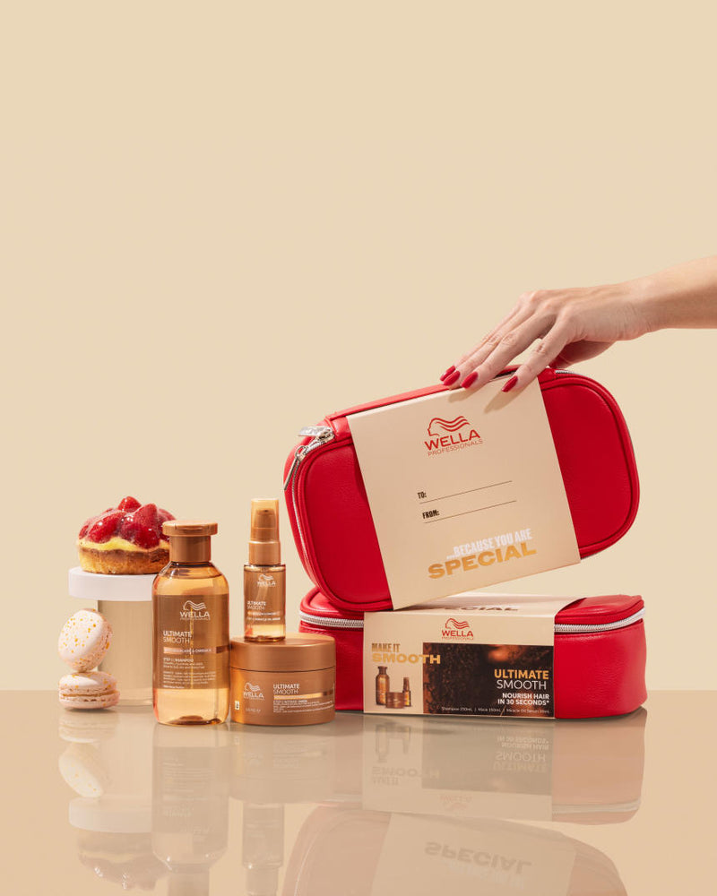 Wella Professionals Ultimate Smooth Nourish Trio Kit 250ml Shampoo, 150ml Mask and 30ml Serum