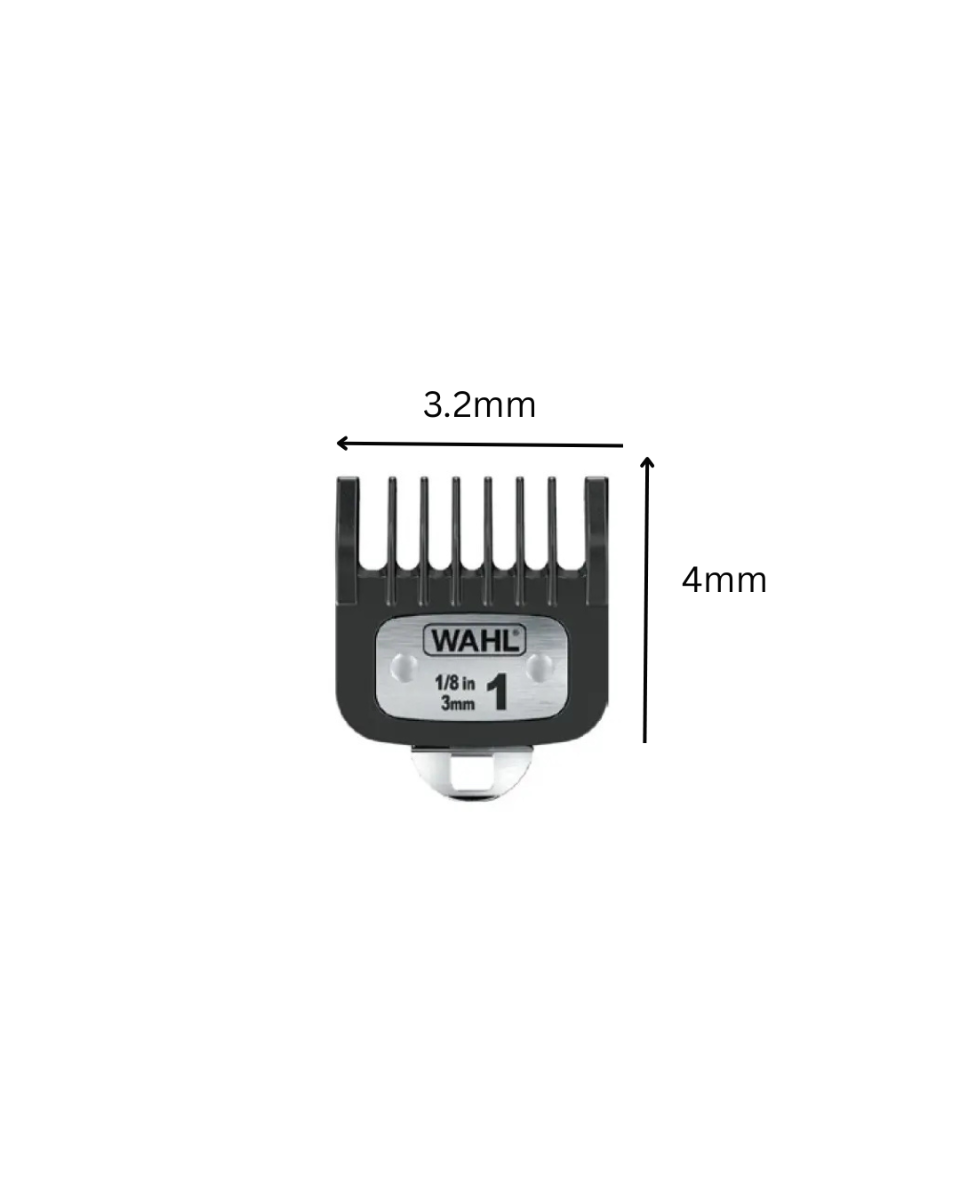 Wahl #1 3mm Premium Standard Guide Comb for Trimmer Elite/Waterproof/Lithium Ion/59300 51061
