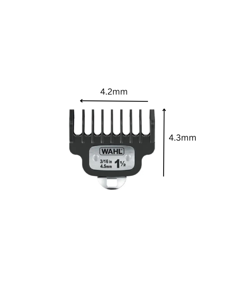 Wahl #1.5 4.5mm Premium T-Wide blade Guide Comb for Trimmer Elite/Waterproof/Lithium Ion/59302 51074