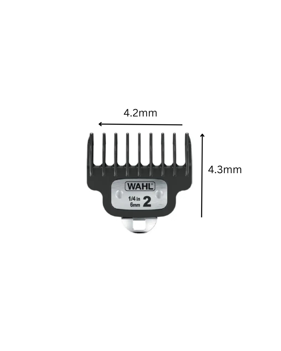 Wahl #2 6mm Premium T-Wide blade Guide Comb for Trimmer Elite/Waterproof/Lithium Ion/59302 51075