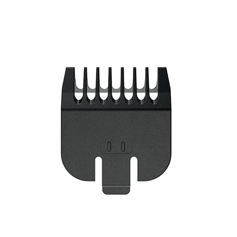 Black Wahl #2 trimmer comb guide for 59300 Blade Size II, shown upright on white background