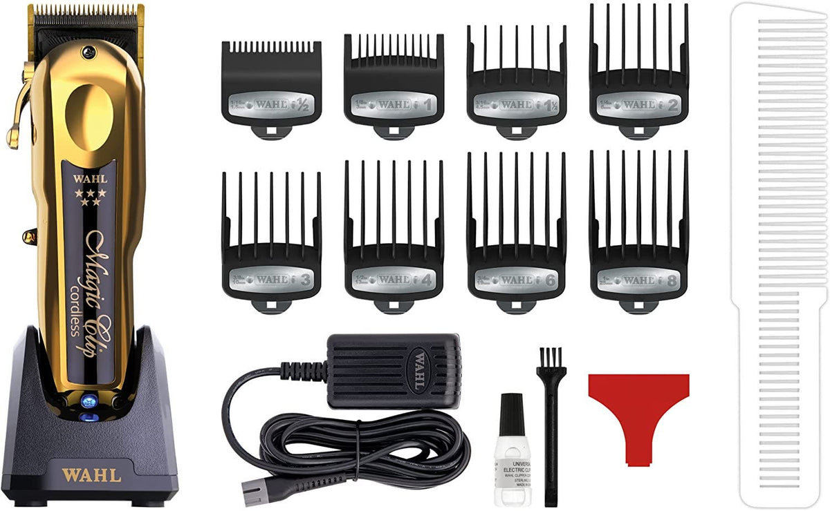 Wahl 5 Star Professional Cord/Cordless Magic Clip Clipper - Gold Limited Edition 08148-712