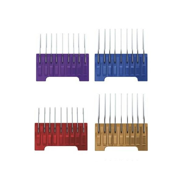 Wahl 5in1 Stainless Steel Attachment Guides / Combs 4PK #1, #2, #3, #4