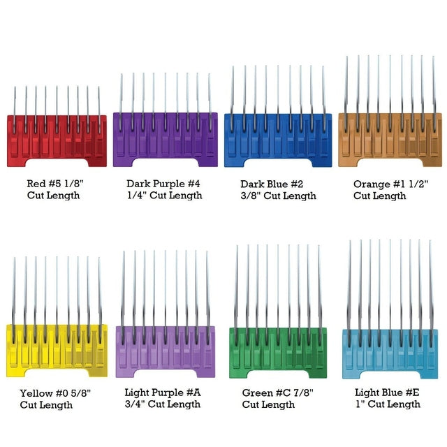 WAHL 5 in 1 Pet Comb - Stainless Steel Animal Clipper Attachment Guide for Arco Bravura Creativa Grooming Comb Kit
