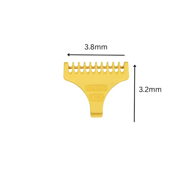 3 Wahl Attachment Combs For Cord/Cordless Detailer Trimmer Guide Guard 1/2, 1, 1.1/2 Yellow