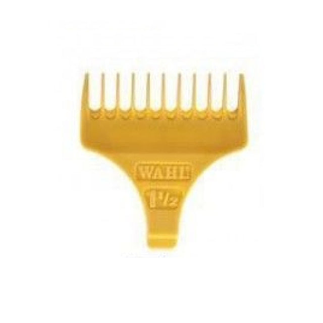 3 Wahl Attachment Combs For Cord/Cordless Detailer Trimmer Guide Guard 1/2, 1, 1.1/2 Yellow