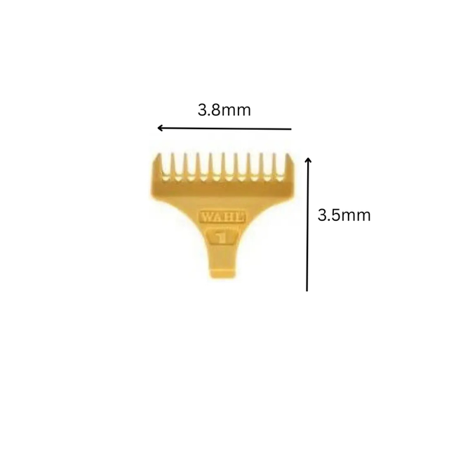 3 Wahl Attachment Combs For Cord/Cordless Detailer Trimmer Guide Guard 1/2, 1, 1.1/2 Yellow