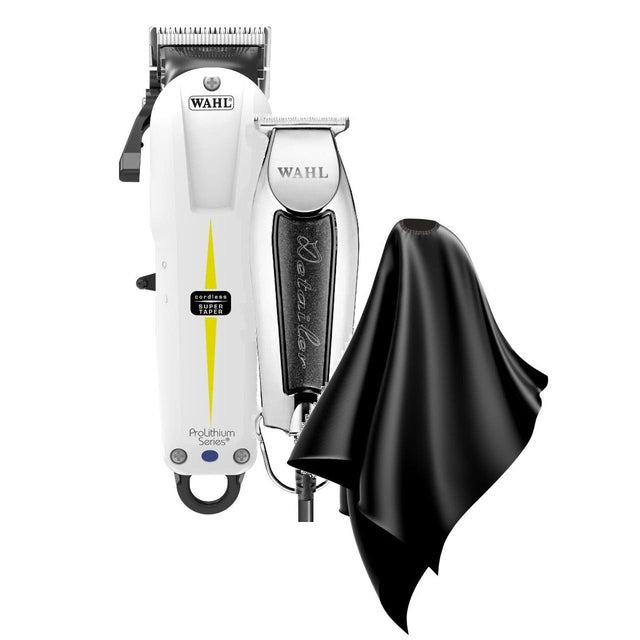 Wahl Cordless Super Taper, Classic Detailer & Cape Combo