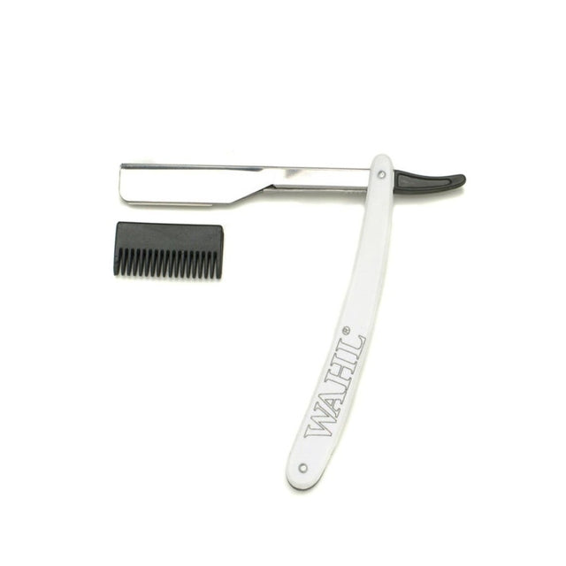 Wahl Cutthroat Razor Scissors Professional / Barber & Hair Thinning Comb - White