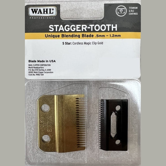 Wahl DLC Gold Magic Cordless Stagger Tooth Unique Blending Blade 2161-708
