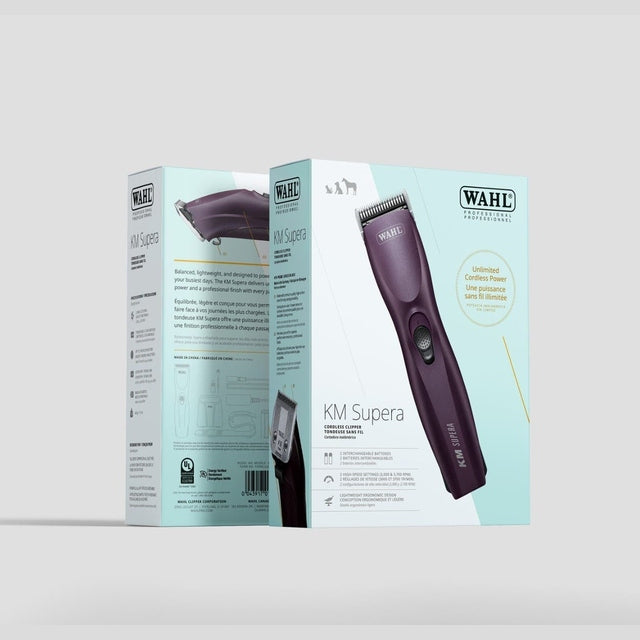 Wahl KM Supera Cordless Professional Animal Clipper - Burgundy
