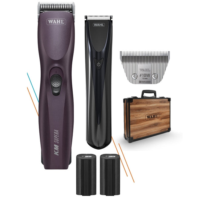 Wahl Professional Pet/Animal Supera Horse Combo Supera Clipper, Prime Blade 10W and Fidela Trimmer