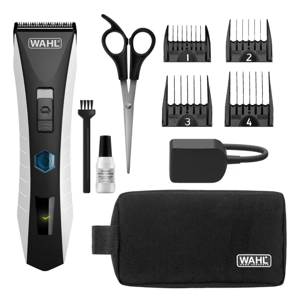 Wahl Lithium Ion Dog Clipper Cordless Professional Pet Grooming Kit + Grooming De-shedding Glove