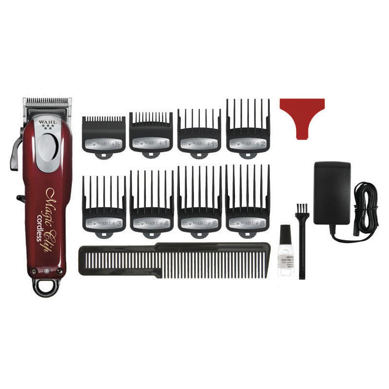 Wahl Magic Clip & Beret Trimmer Combo With Wooden Look Case