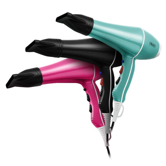 Wahl PowerDry 2000W Professional Barber Hair Dryer Tourmal Ionic & 2 Nozzles Hairdryer