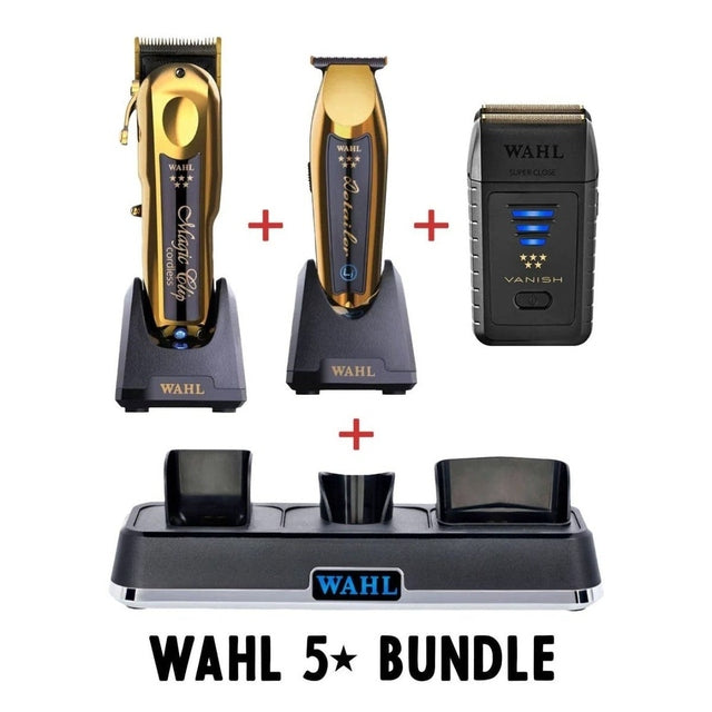 Wahl Professional Cordless Magic Clipper + Detailer Li + Vanish + Power Station