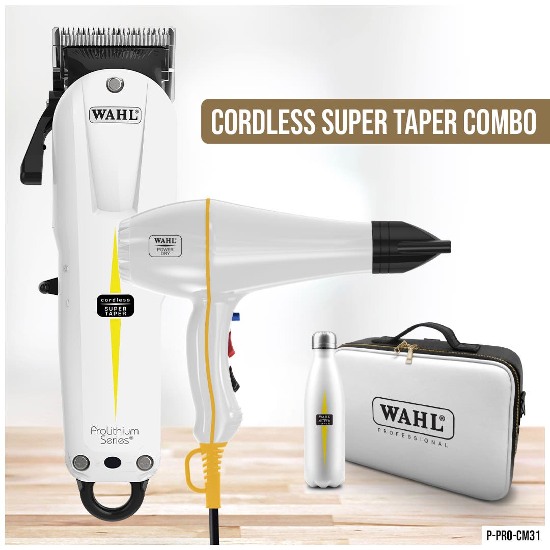 Wahl Professional Pro Lithium Cordless Super Taper Combo, Super Value