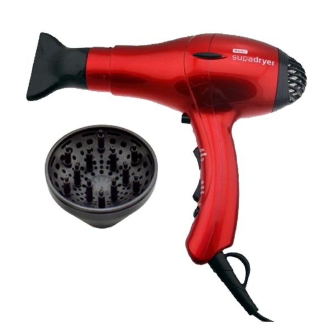 Wahl Supadryer Ionic Hair dryer with Diffuser & Nozzle 1800W *