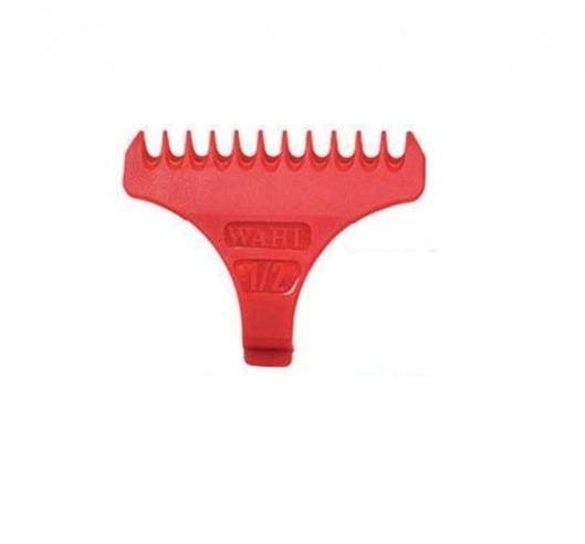 3 Wahl Attachment Combs For Cord/Cordless Detailer T-Wide Trimmer Guide Guard 1/2, 1, 1.1/2 Red