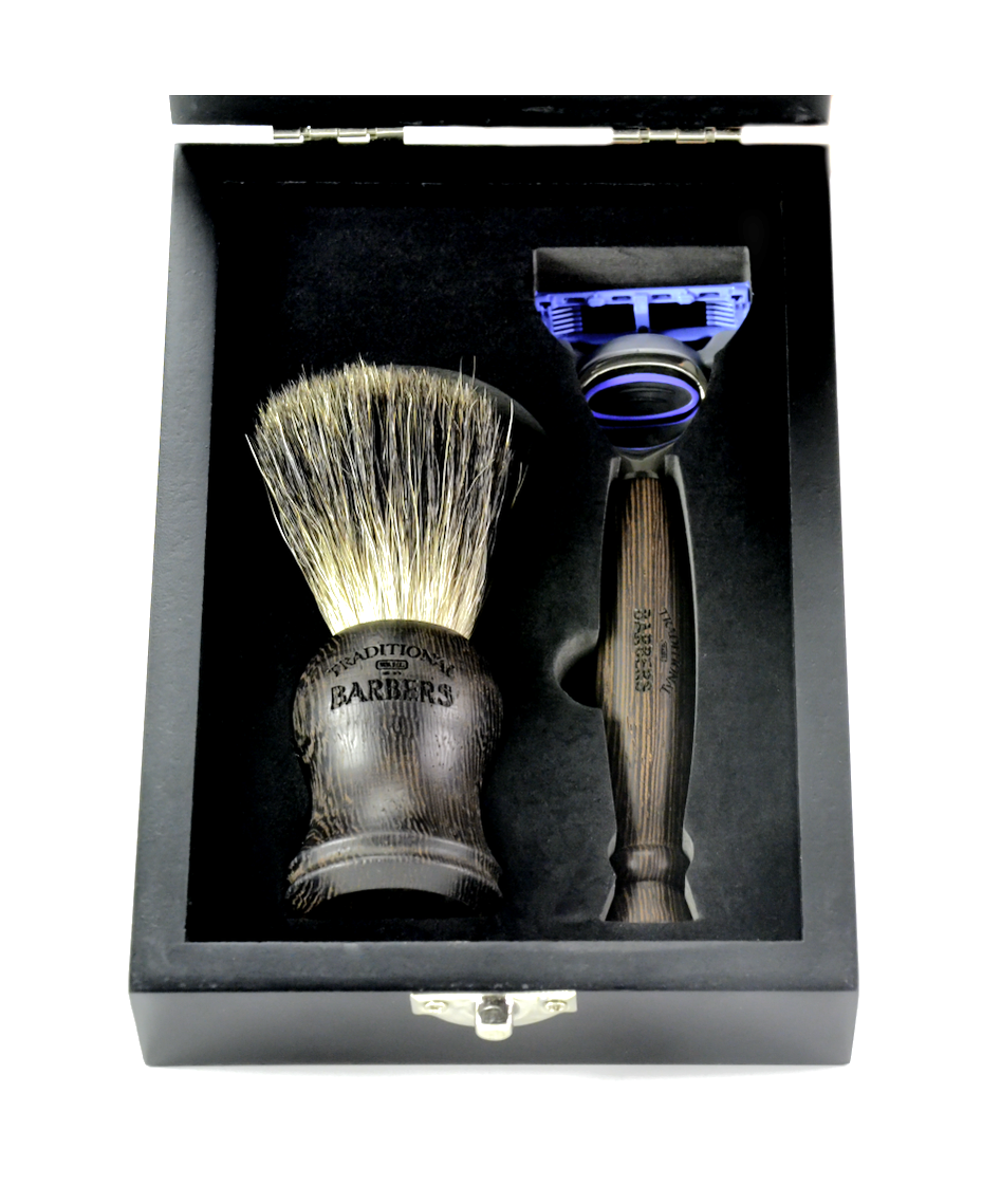 Wahl Traditional Barbers Wenge Wood Shave Set
