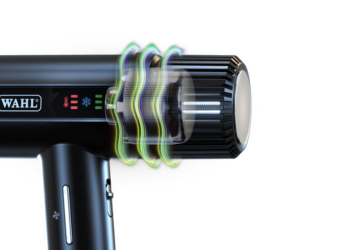 Wahl Vanquish T-Shaped Hair Dryer with Brushless Motor - Black