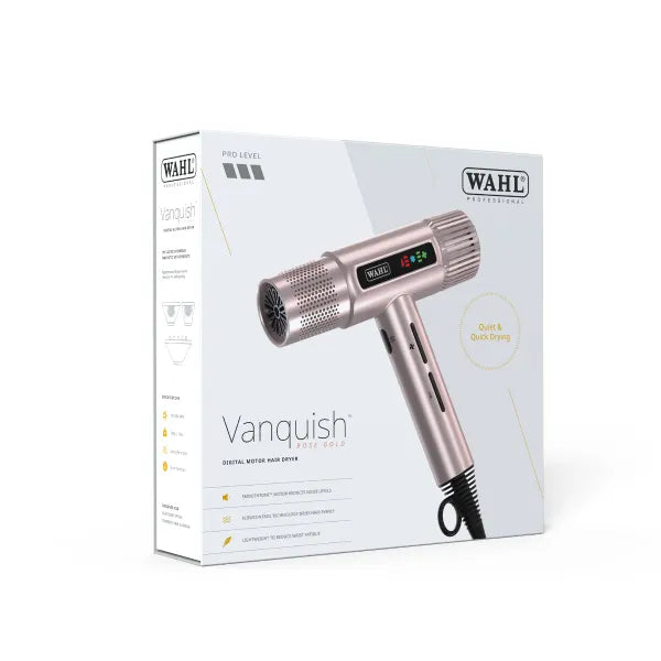 Wahl Vanquish T-Shaped Hair Dryer with Brushless Motor - Rose Gold