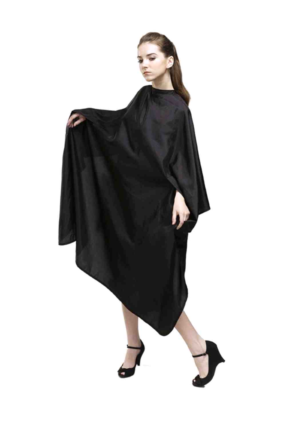 WAHL Professional Processing Cape 3030A with Arm Holes Chemical & Bleach Resistant Salon Colouring Cape Black