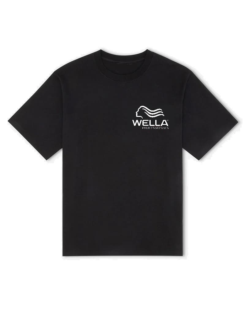 Wella Black T-shirt With Logo