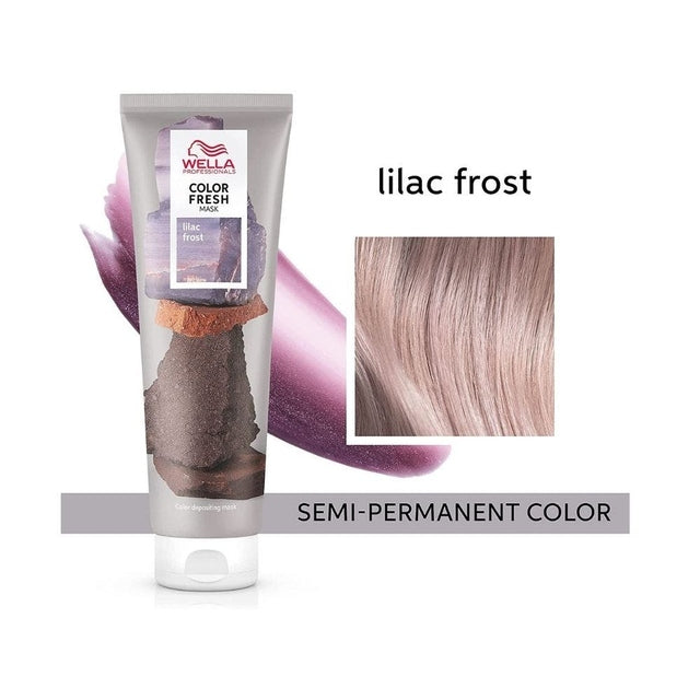 Lilac Frost Color Fresh Mask tube with lilac hair swatch and semi‑permanent color text.